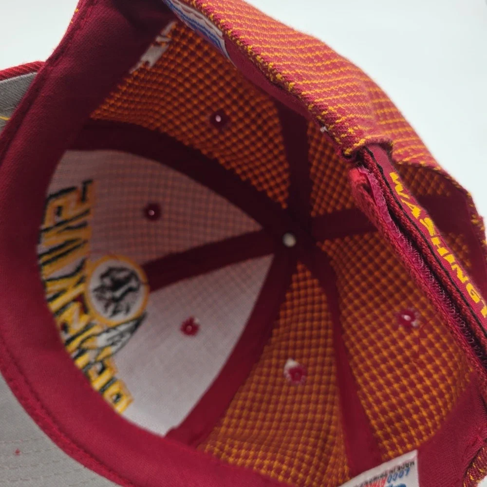 Vtg Washington Redskins Football Team Hat NFL Pro Line Logo Athletic Adj Red Cap